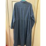 Disney Long Sleeve Denim Dress Embroidered Winnie the Pooh SNOWFLAKES Size 3X Photo 7