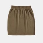 Romwe Solid Paperbag Waist Skirt Photo 1