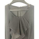 Tahari Black Sleeveless Ruffle Front A-line Classic Dress 8 NWT Photo 3