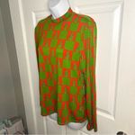 Modcloth Checkered You Got This Mock Nexk Top Knit Christmas Trees Green Red L Photo 5