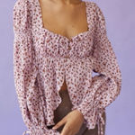 Urban Outfitters  UO Allie Tie-Sleeve‎ Blouse Size M NWT Photo 0