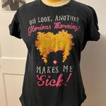 Spirit Hocus Pocus Glorious morning tee distressed graphic black shirt top halloween Photo 1