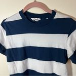 ✨ Rolla’s Women’s Navy Blue & White Striped Top Mediun Blue Size M Photo 1