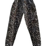 Always Women’s Trendy Cheetah Print Brown Black Cozy Jogger Pants SZ S # 1048 Photo 0