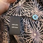 Elizabeth and James  100% Silk Button-Up Shirt Blouse Mauve Starburst Size Small Photo 9