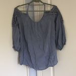 Andrée Andree blue cold shoulder top Photo 1