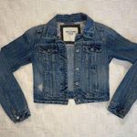 Abercrombie & Fitch Vintage Y2K Distressed Light Blue Denim Jacket Photo 0