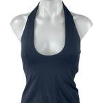 SKIMS  Women's Blue Scoop Neck Halter Sleeveless Activewear Sports Tank Top Sz M Photo 0