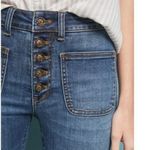 Anthropologie Pilcro High-Rise Denim Legging Button Fly Patch Pocket Size 27 Photo 1