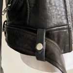 IRO Black Leather with dark navy accentMoto Jacket scotsdal Photo 13