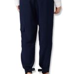 Trina Turk Navy Blue Barrier Islands Cargo Jogger Ankle Pants Size 10 Photo 1