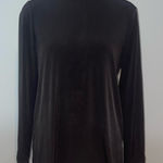Susan Graver black long sleeve mock turtleneck top shirt woman’s XS Photo 0