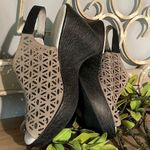 Jambu Leather Wedge Sandals Taupe Photo 0