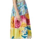 Farm Rio  Floral Patchwork Midi Dress- Rare Pattern- Size Medium- Never Worn Photo 4