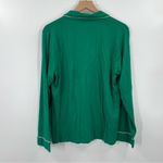J.Crew  Knit Pajama Top Long Sleeve Button Up Photo 6