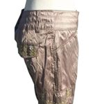 Cache Satin Expresso Coin Embellished Crop Pant New Metallic Kissed New $118 NWT Photo 9