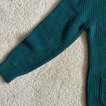 Coldwater Creek EGC‎ deep blue/green  woven button up cardigan sweater size SP Photo 4
