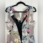 Milly  Floral Sleeveless Sheath Dress Size 6 Multicolor Beige Pink‎ Blue Cream Photo 2