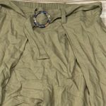 Monki  Wide Leg Belted Khaki Pants Women’s XS Photo 3