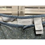 Liz Claiborne  Michaela Green/Blue Floral Capris Zip‎ Size 8 Mid Rise Pockets Photo 2