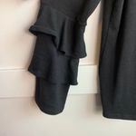 Style & Co  Black Triple Bell Long Sleeve Blouse Photo 4