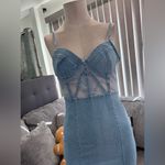 🌸AMTIOUS envy me denim dress ✨ Blue Size M Photo 8