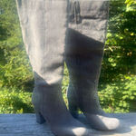 Metaphor  Camille Gary Faux Suede Heeled Boots Sz 6.5 Photo 0