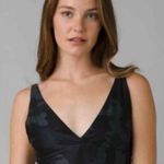 prAna NWT Layna Brami in Black Camo - Size Medium Photo 0