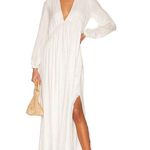 Sundress Chicago Maxi Dress Womens New Medium Large Revolve White Photo 0