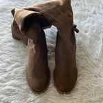 Wild Diva  GOSSIP-10 PLATFORM CHUNKY HEEL OVER THE KNEE HIGH BOOTS TAUPE SIZE 7 Photo 5