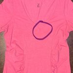 Z By Zella Ruched Short Sleeve T-shirt in Pink - size XL Photo 6
