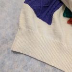 Cider Grandma's Quilt Patchwork Drop Shoulder Pullover Sweater- Women's Size SM Photo 6