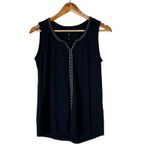 Kuhl  Shay Tank Top Womens Black Sleeveless Embroidered Size S Boho Hippie Photo 1