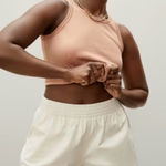 Everlane  Cotton Shorts Size 4 EUC Pockets Retro Jersey‎ Shorts Photo 0