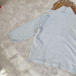 J.Crew University Terry Long Half-Zip Tunic Sweatshirt Heather Grey Cozy Chic Photo 9