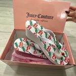 Juicy Couture NIB  cherry platform flip flops sandals size 8 Looks like vintage Photo 0