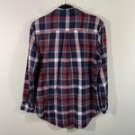 Equipment Women’s Red White and Grey Plaid Button Up Flannel Shirt Size S Photo 7