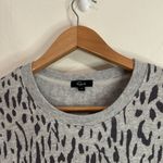 Rails  Women’s Marlo Gray Abstract Cheetah Sweatshirt Side Zip Detail size S Photo 7