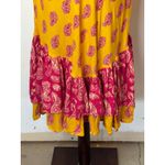 Cool Change Skirt Women Small Yellow Paisley Tiered Ruffle Hem Boho Midi NWT Photo 7