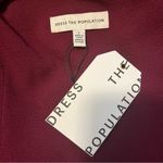 Dress the Population  NWT One Shoulder Bow Bodycon Tiffany Dress  Magenta Size S Photo 7