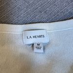 LA Hearts Women White Knit Halter Camisole Size Medium Photo 1