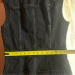 Madewell Denim Cap-Sleeve Mini Dress in Tarrybrook Wash Black V-Neck NWT Size 4 Photo 9