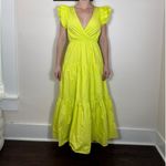 A loves A  Pistachio Green Tiered V Neck Ruffled Maxi Dress Size M NWT Photo 1
