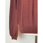 Barneys New York O’2nd Brown And Ivory V Neck Pullover Lightweight Sweater S Photo 5