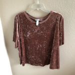 Ava & Viv Plus size mauve velvet top Photo 0