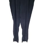 Reiss 100% Silk Elastic Washed Off Style VNeck Short Sleeve Jumpsuit in Black Photo 6