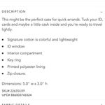 Vera Bradley zip ID case Photo 6