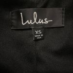 Lulus  XS Black Bodycon Backless Mesh Short Sleeve Round Neck Mini Pencil Dress Photo 4