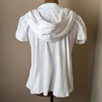 Abercrombie & Fitch Vintage Y2K  Babydoll Top Womens Large Cream Hooded Shirt Photo 1