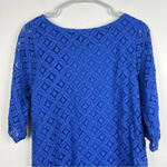 Everly  Blue Lace‎ Mod Shirt Dress Woman's Size Small Photo 5